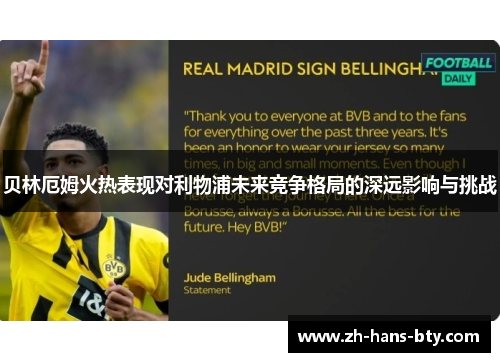 贝林厄姆火热表现对利物浦未来竞争格局的深远影响与挑战 贝林厄姆火热表现对利物浦未来竞争格局的深远影响与挑战