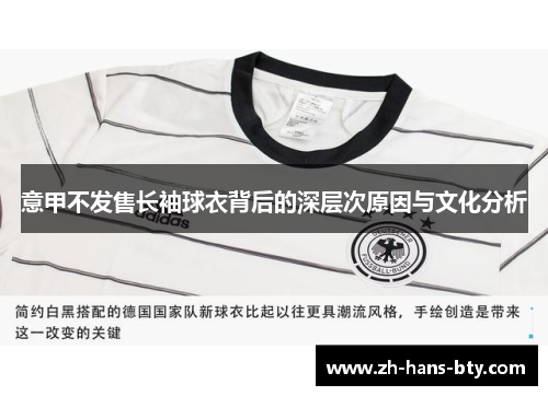 意甲不发售长袖球衣背后的深层次原因与文化分析
